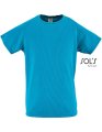 Kinder Sportshirt Raglan Sols 01166 Aqua